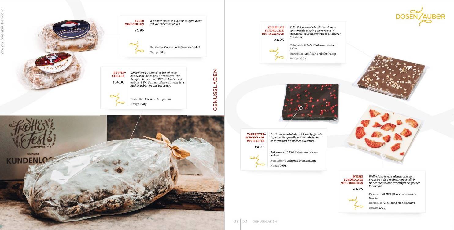 Dosenzauber "Weihnachtsedition" Katalog