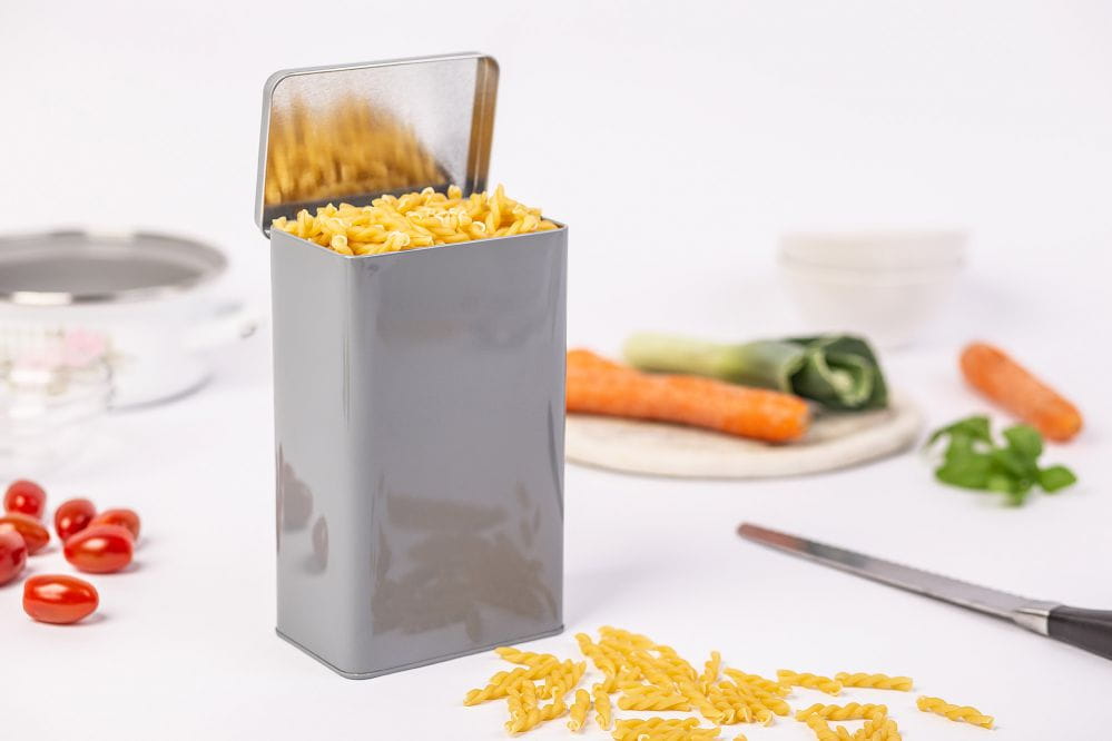 Mehldose aus Weißblech