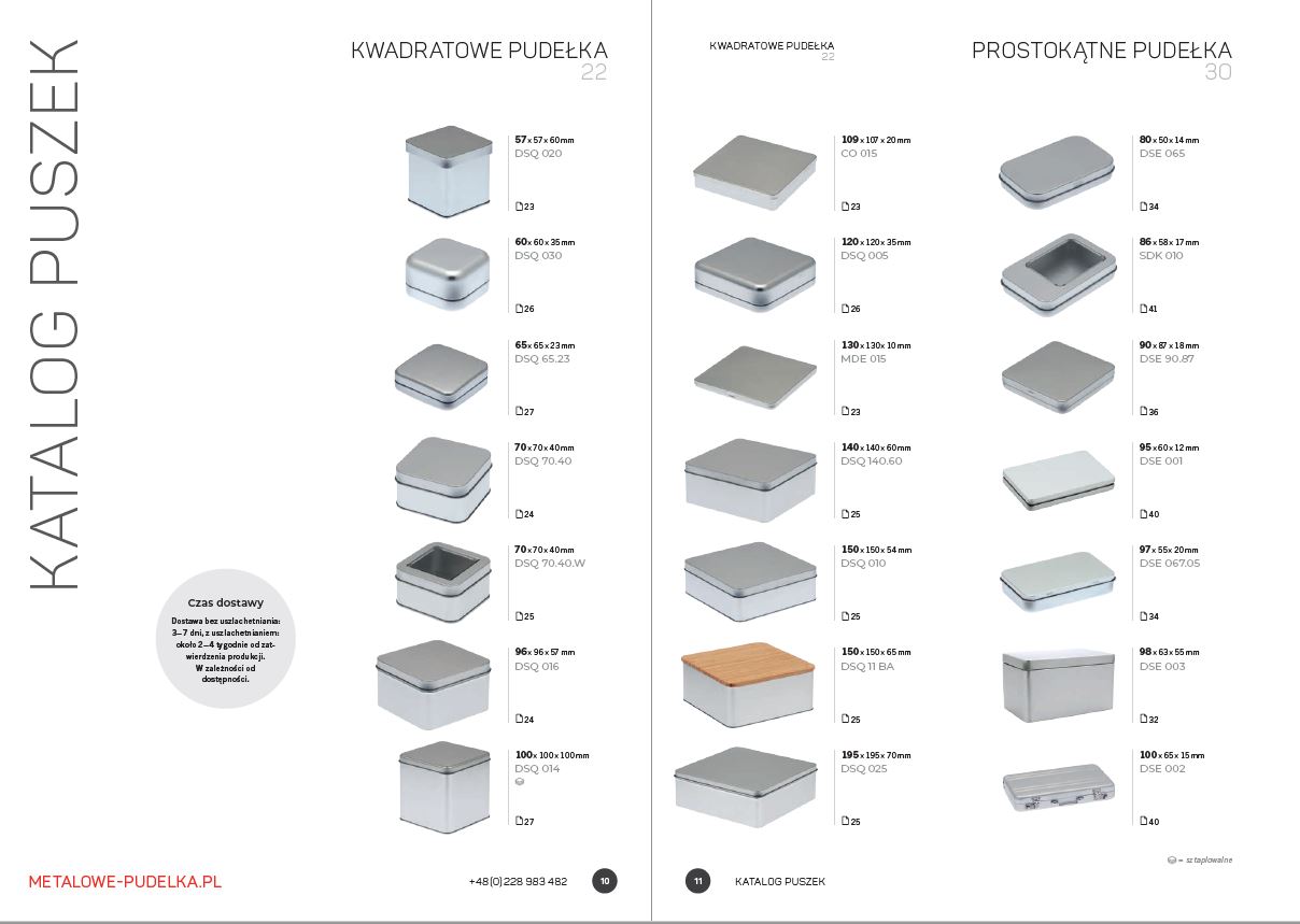 Gesamtkatalog Blechdosen