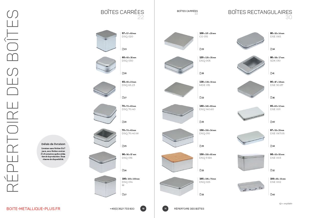 Gesamtkatalog Blechdosen