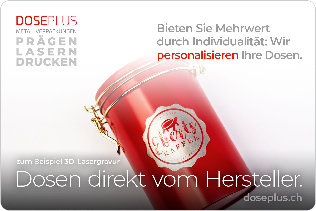 Rote Bügeldeckeldose