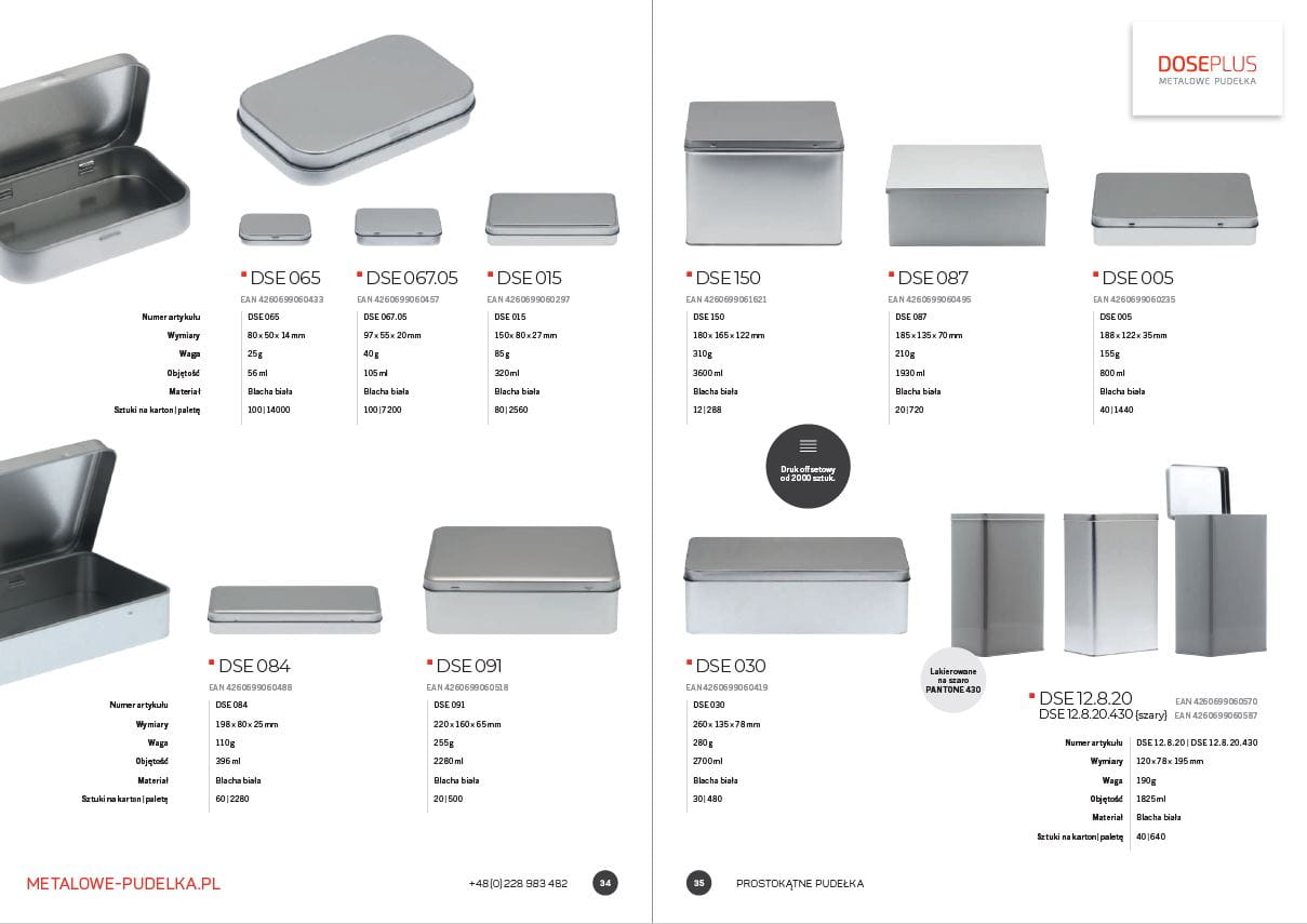 Gesamtkatalog Blechdosen