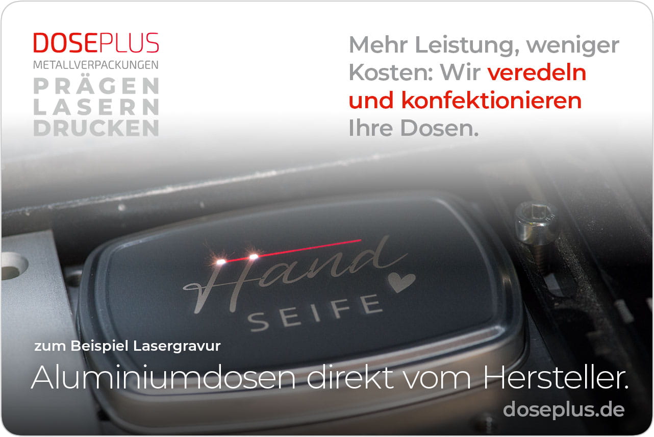 Runde Seifendosen