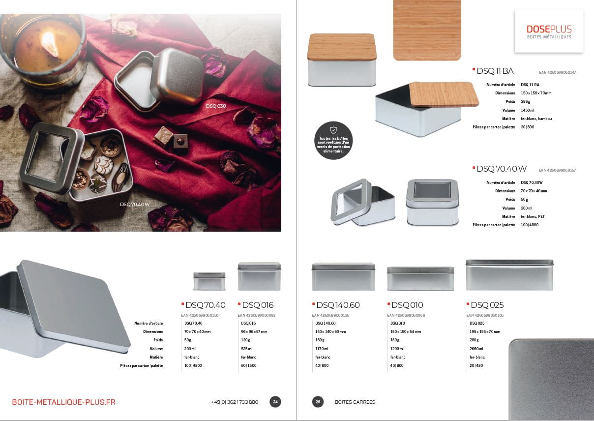 Gesamtkatalog Blechdosen